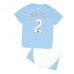 Günstige Manchester City Kyle Walker #2 Babykleidung Heim Fussballtrikot Kinder 2023-24 Kurzarm (+ kurze hosen)